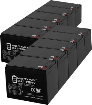 Mighty Max Battery ML12-12 - 12V 12AH F2 Battery for Hoveround Activa Mini Wheelchair - 10 Pack