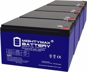 Mighty Max Battery 12V 12AH Gel F2 Replacement Battery Compatible with Hoveround Activa Mini Wheelchair - 4 Pack