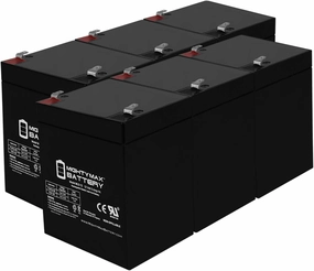 Mighty Max Battery 12V 5AH SLA Battery Replacement for Mini-X XC50GTB Scooter - 6 Pack