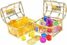 Milisten 1set Diving Pool Toy Boy Girl Gemstones Treasure Box for Pool Games Birthday Parties and Pirate-themed Activities Ages