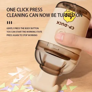 Mini Desktop Vacuum Cleaner with Wireless Charging
