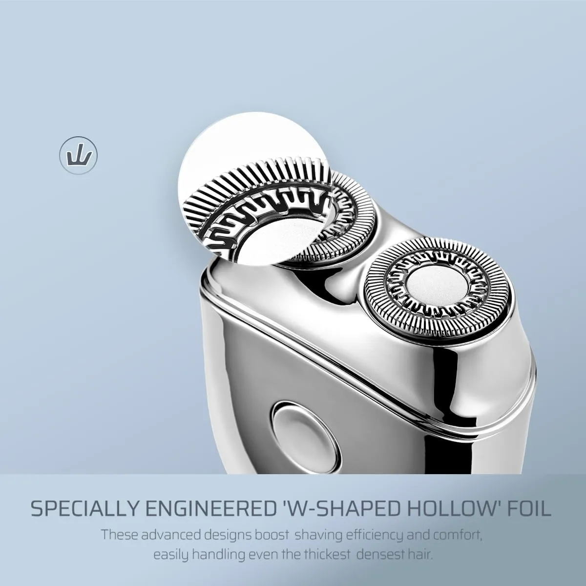 Mini M30 Kongeeker Portable Electric Shavers for Men, Silver