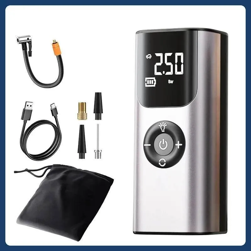 Mini Wireless Car Tire Inflator Pump - Portable Air Compressor