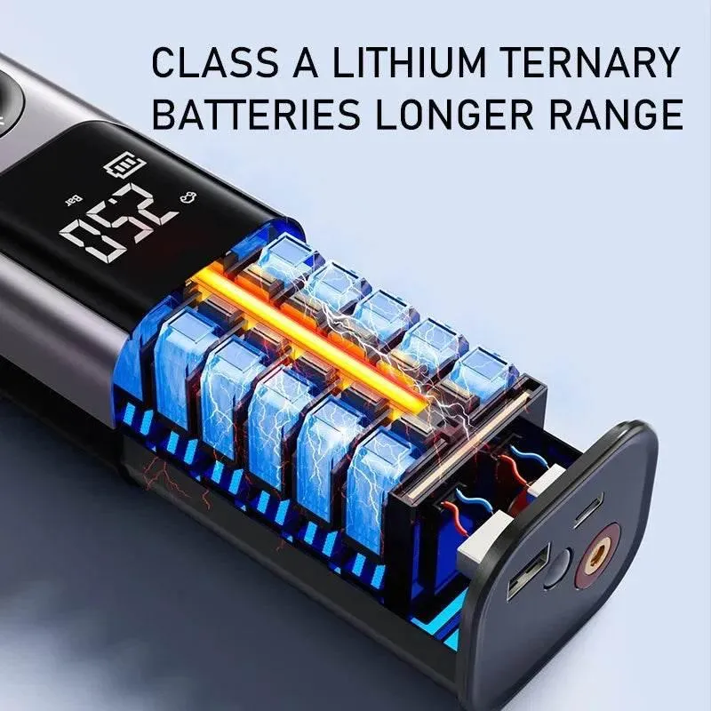 Mini Wireless Car Tire Inflator Pump - Portable Air Compressor