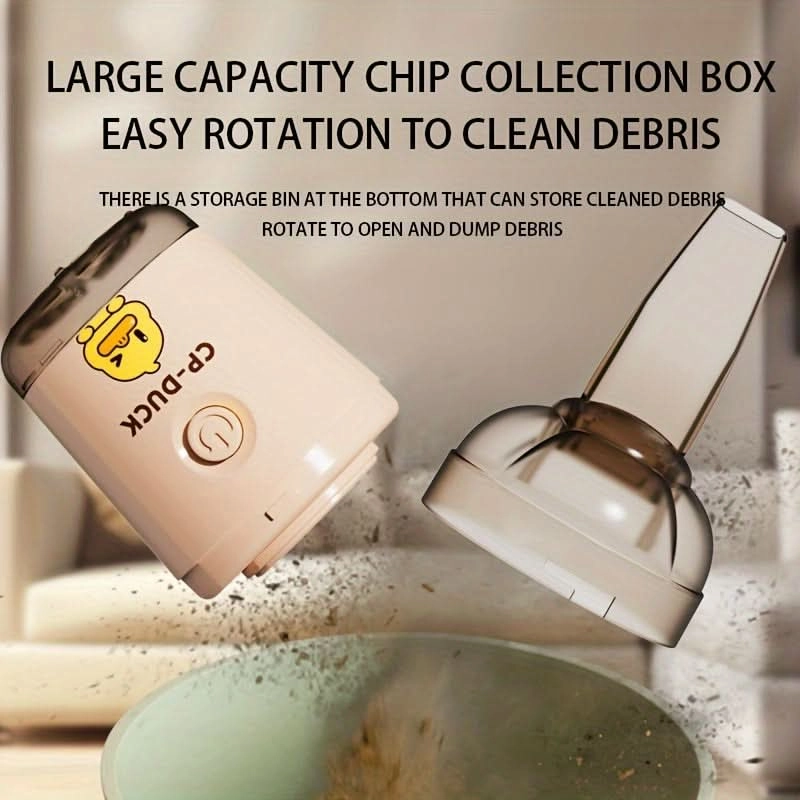 Mini Desktop Vacuum Cleaner with Wireless Charging