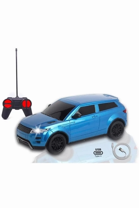 Mini Rechargeable Remote Control Car (Blue)