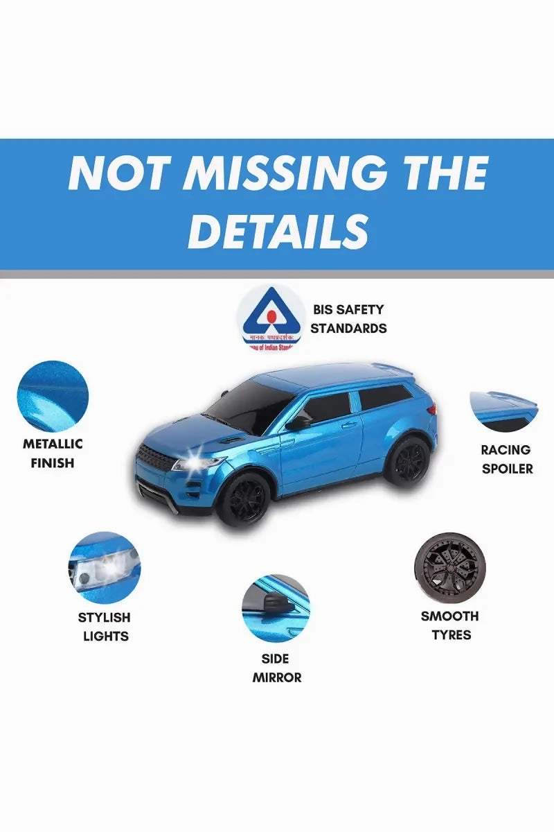 Mini Rechargeable Remote Control Car (Blue)