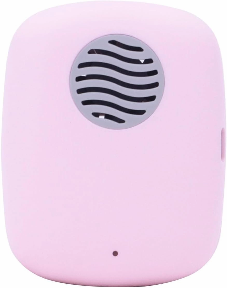 Mini Travel Toothbrush Cover with Air Drying Fan, Toothbrush Travel Case with Drying Lamp Rechargeable Portable Toothbrush Container Toothbrush Holder (Pink)