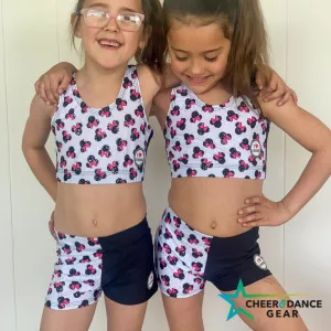 Minnie Crop Top, Shorts & Hair Accessory Set