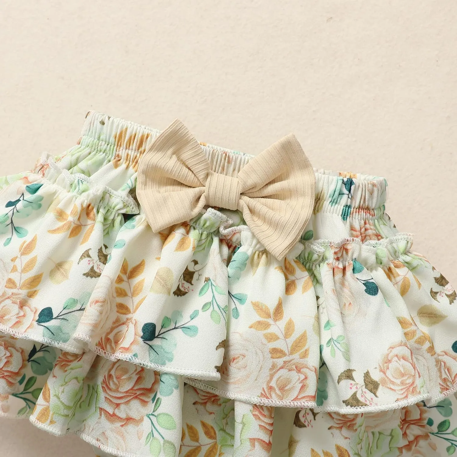 Mioglrie Newborn Infant Baby Girl Clothes Romper Shorts Set Floral Summer Outfits Cute Baby Clothes Girl
