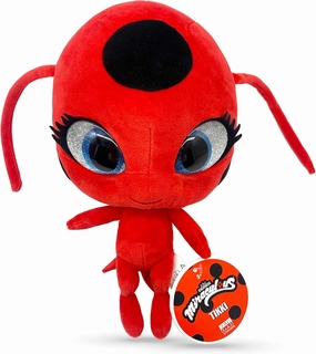 Miraculous Ladybug Kwami Mon Ami Plush Toy - Tikki The Ladybug, Super Soft Stuffed Animal - 9-inch Collectible Plush Figure, Ladybug & Cat Noir, Gift Stocking Stuffer for Kids & Collectors