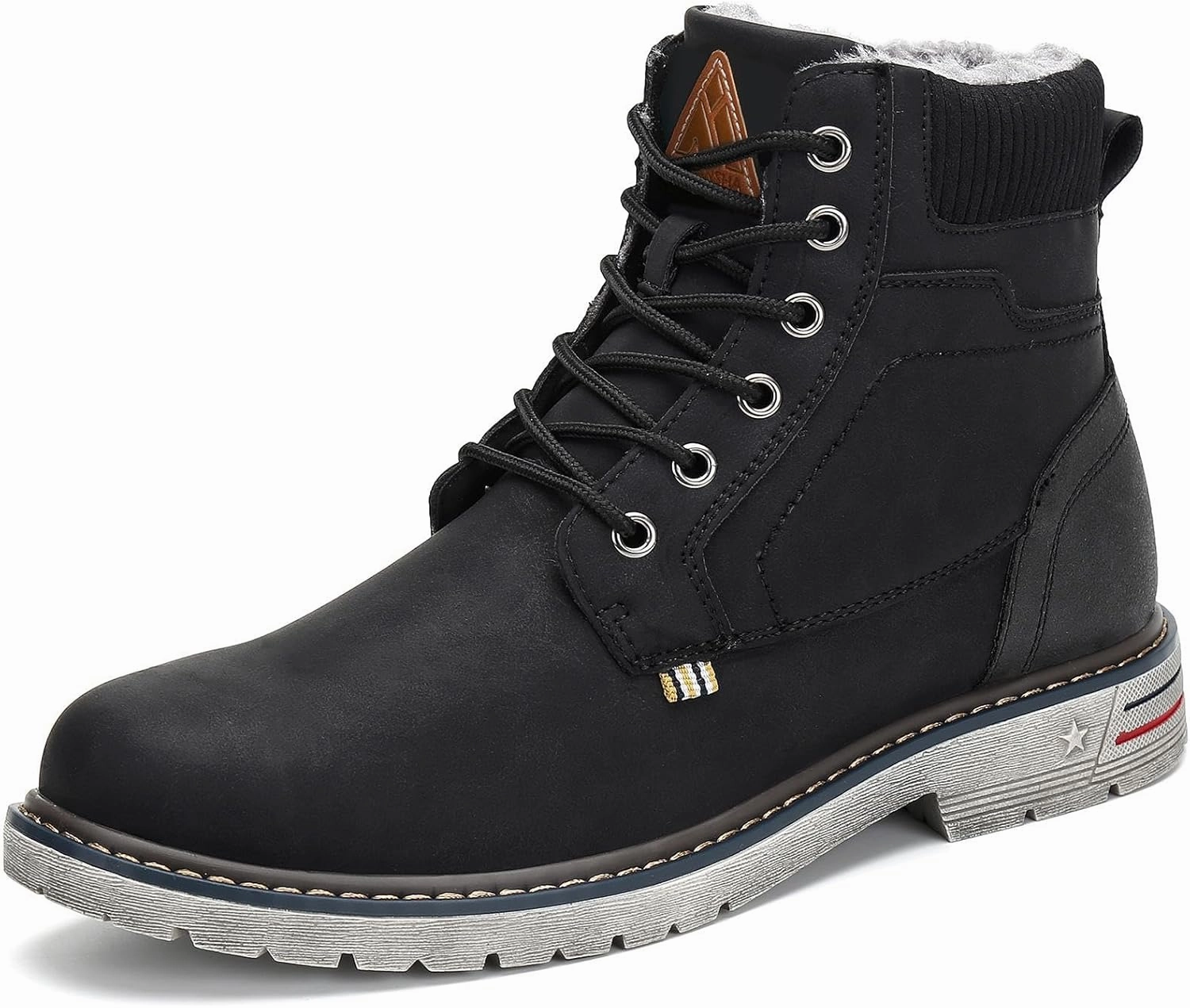 Mishansha Winter Boots for Men Women Waterproof Snow Boots Warm Lined Non Slip Hiking Boot