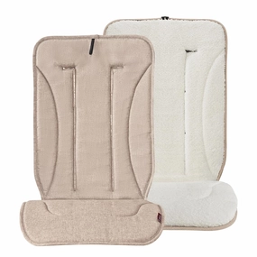 Momcozy Reversible Stroller Cushion | Universal Breathable Stroller Liner | Winter Warm Car Seat Liners | Crib Carriage Cushion Pad | Plush for Winter Use ＆Soft Fabric for All-Season Comfort
