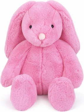 MON AMI Blossom Bunny Stuffed Animal – 13” Pink, Soft & Cuddly, Huggable Rabbit Plush Toy, Nursery Décor for Kids of All Age