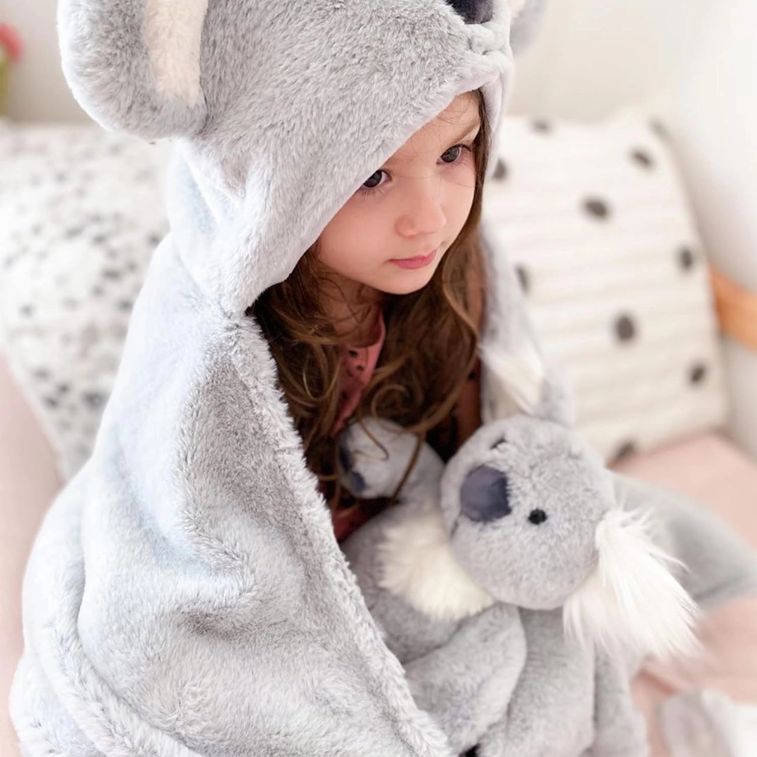 Mon Ami "Sydney The Koala Plush, Great Adorable Plush Toy, Gift for Little Girls or Boys, Toddlers, Pre-School Kids, Gray, 14"