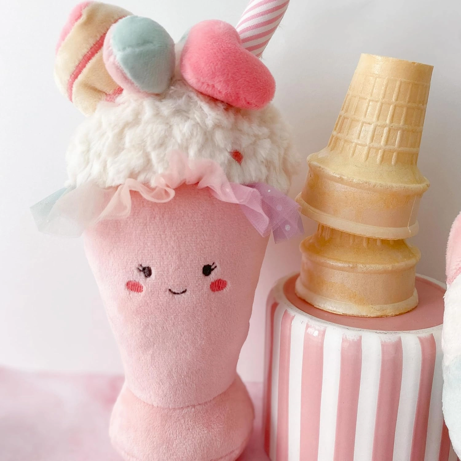 MON AMI Sweet Treat Milkshake Stuffed Toy – 8”, Super Soft Food Plush, Collectible Stuffed Plush for Kids