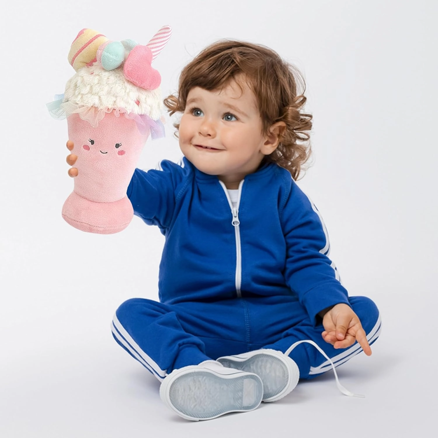 MON AMI Sweet Treat Milkshake Stuffed Toy – 8”, Super Soft Food Plush, Collectible Stuffed Plush for Kids