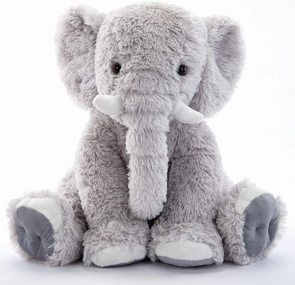 MorisMos Large Elephant Stuffed Animal, 19.6inch Soft Stuffed Elephant Plush Companion Gifts for Girls Boys, Gray
