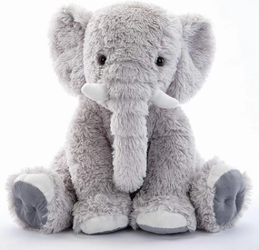 MorisMos Large Elephant Stuffed Animal, 19.6inch Soft Stuffed Elephant Plush Companion Gifts for Girls Boys, Gray