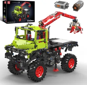 Mould King 17038 Off-Road Trucks Building Kits, All-Terrain 4x4 Mountain Truck Car Sets Model with Electric Motor, Gift for Kids Age 8 /Adult Collections Enthusiasts (2002  Pieces)