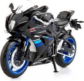 MSZ 1/12 Compatible for Suzuki GSX-R1000 Motorcycle Toy,Collector Motorcycle Modle with Display Stand,Toy Motorcycles for 3-9 Year Old Boys Black