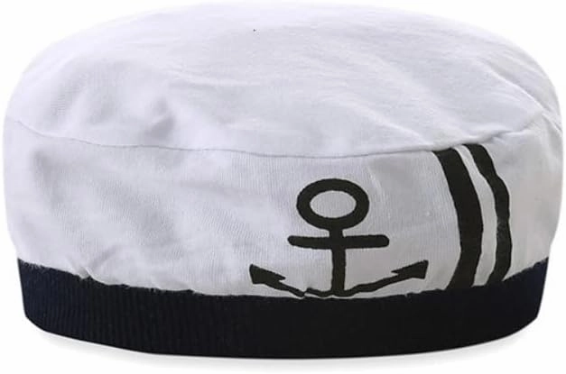 Mud Kingdom Baby Boy Rompers with Hat Uniform Nautical 2 Piece Set Bodysuit