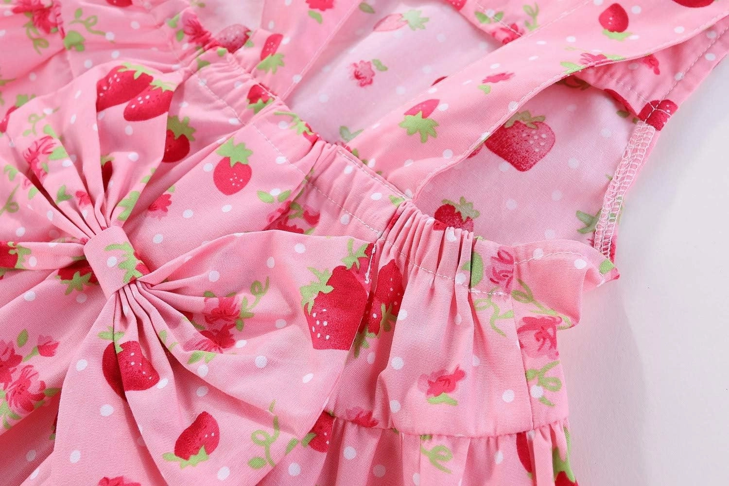 Mud Kingdom Strawberry Girls Outfits Summer Holiday Cute Backless