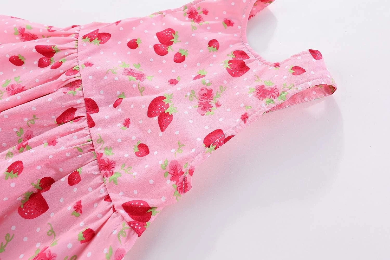 Mud Kingdom Strawberry Girls Outfits Summer Holiday Cute Backless