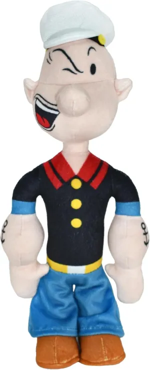 Multipet Popeye Dog Plush Toy - Toys for Dogs All Age - Extra Soft Plush Dog Toy - Stuffed Toy for Cuddling & Playing - Cute & Tough Pet Toy (11")