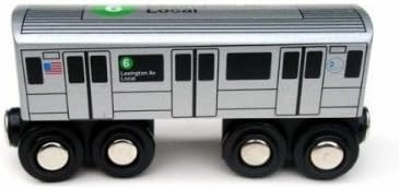 Munipals NYC Subway 6 Car Toy Train Wooden Railway Compatible