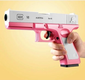 NA Soft Bullet Toy Gun, Gift for Children, Training or Play, Cool Toy Pistol, EVA Bullet, (Pink)