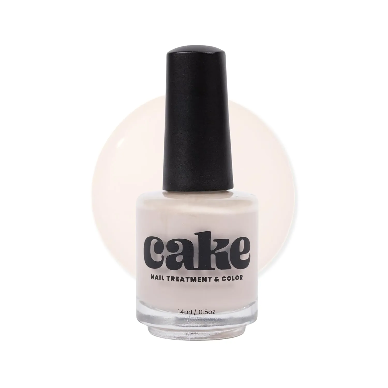 Nail Strengthener & Nail Polish Duo, Nail Repair for Damaged Nails, Nail Hardener & Growth, Non Toxic, Professional Applicator Brush, Keratin Enriched (See You Latte) - CAKE Power Boost (1 fl oz)