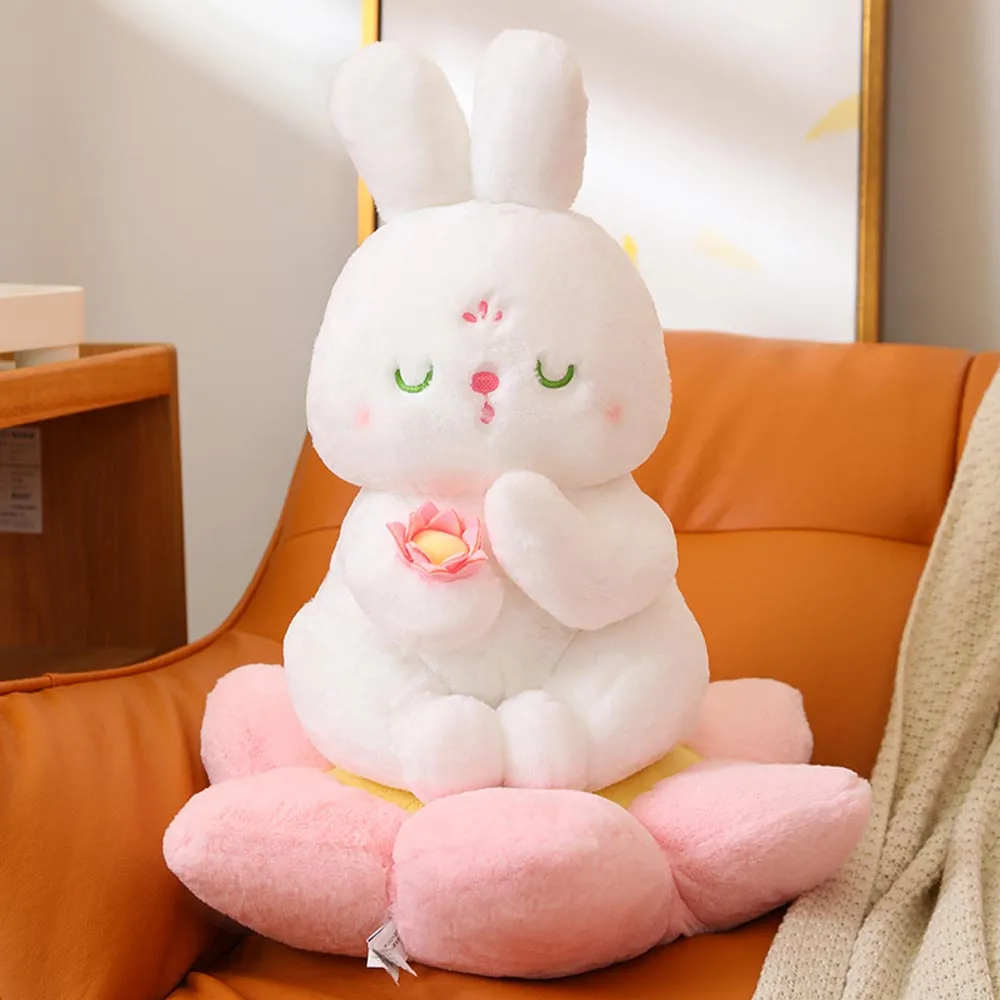 Namaste Lotus Bunny Stuffed Animal Plush
