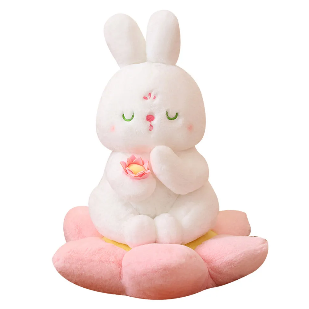 Namaste Lotus Bunny Stuffed Animal Plush