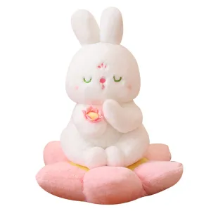 Namaste Lotus Bunny Stuffed Animal Plush