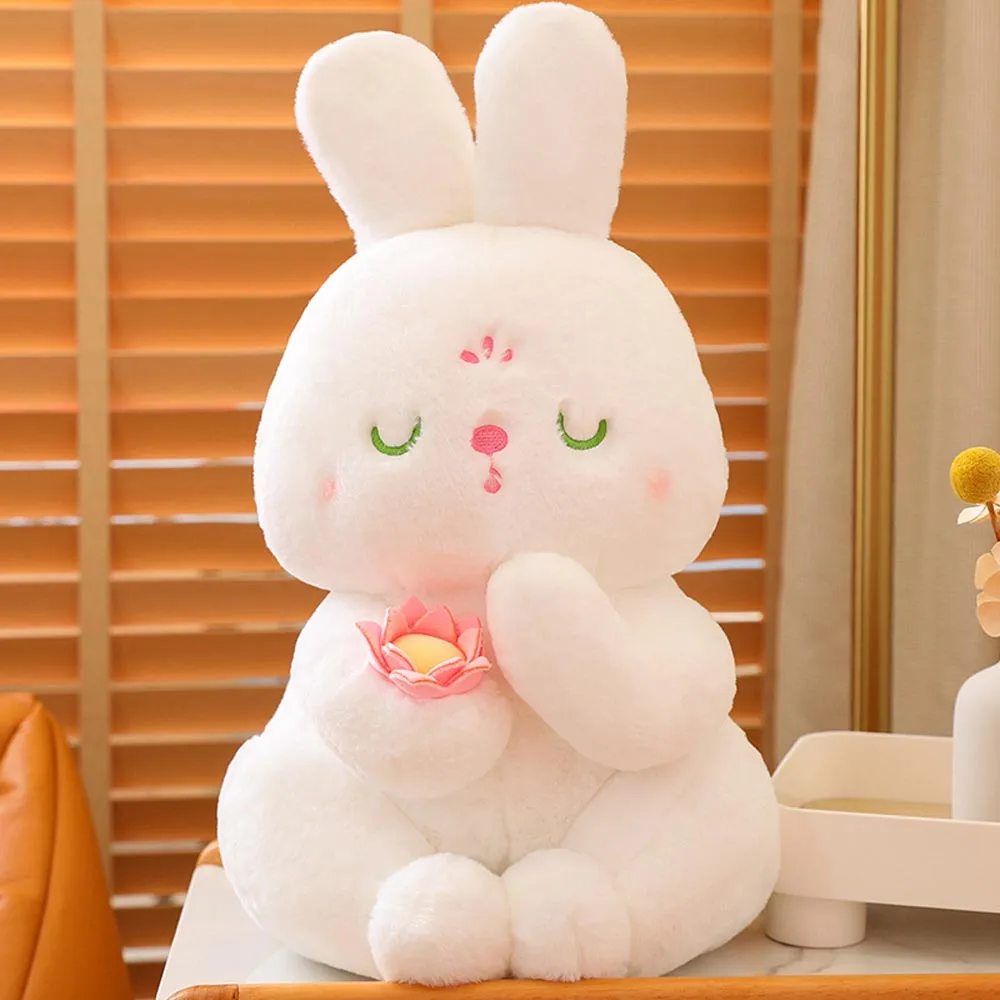 Namaste Lotus Bunny Stuffed Animal Plush