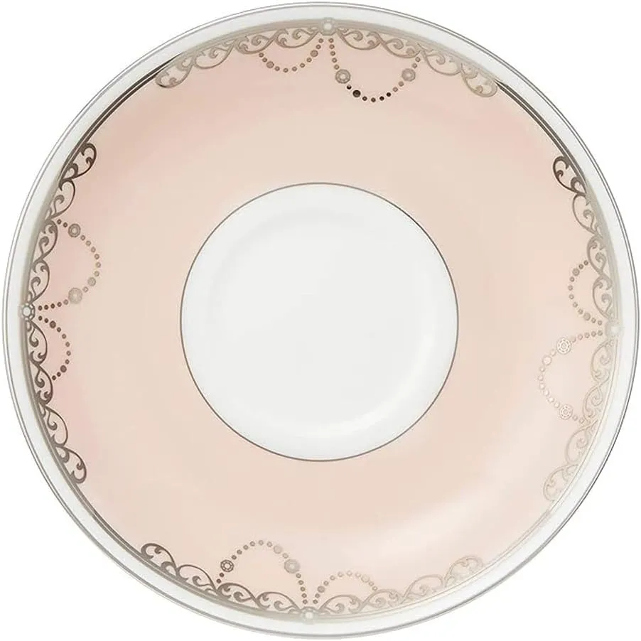 Narumi Jill STUART 51852-23116AZ Cup and Saucer Set, 6.8 fl oz (200 cc), Pink, Set of 2, Stylish, Cute, Wedding Gift, Tea, Coffee, Multi-purpose, Made in Japan, Gift Box Included, Wrapped