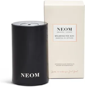 'NEOM – Portable Wellness Pod Mini Essential Oil Diffuser Black | Rechargeable USB & Waterless | Aromatherapy Oil Diffuser for Small Spaces