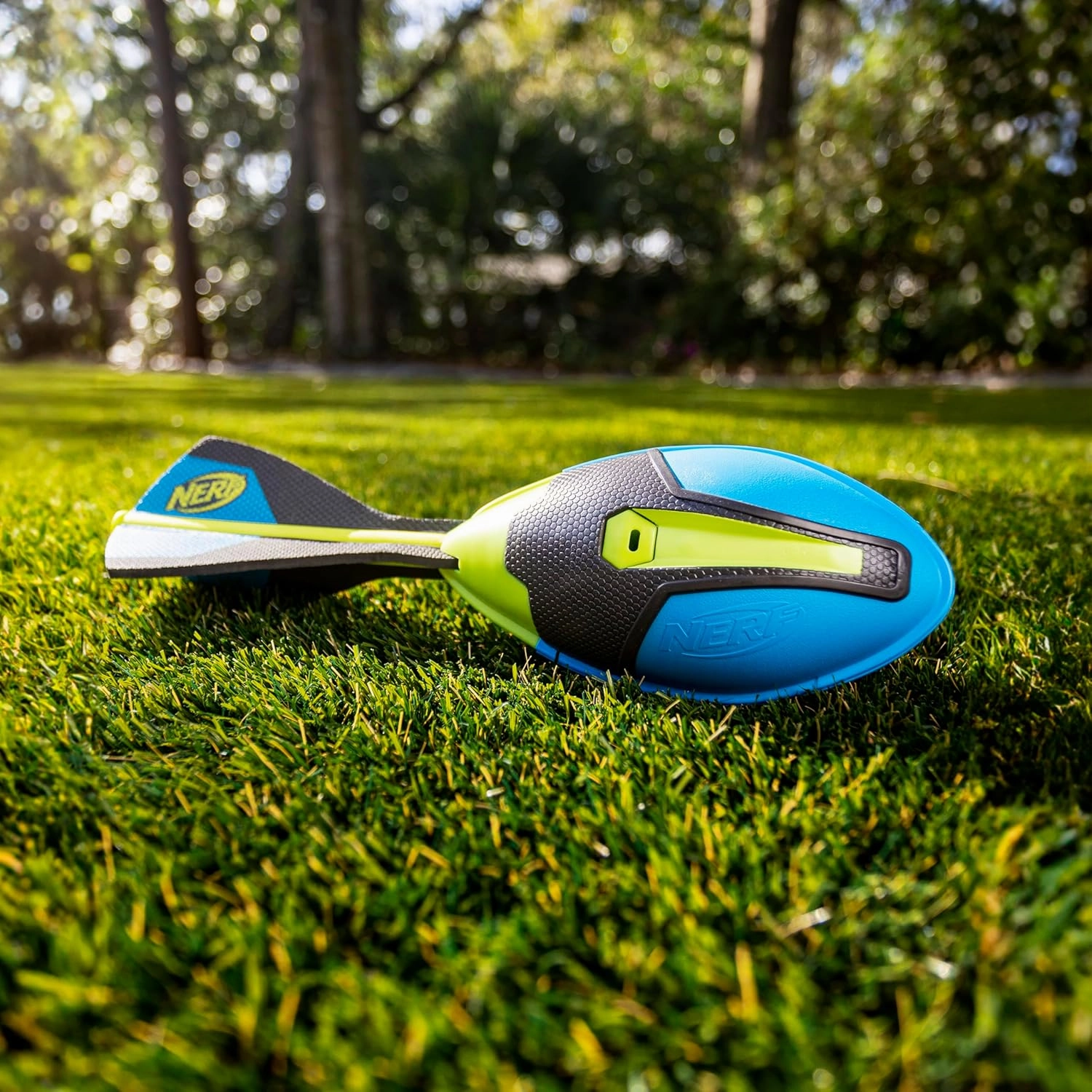 Nerf Vortex Ultra Grip Football, Designed for Easy Catching, Howling Whistle Sound, Distance-Optimizing Tail, Water-Resistant, All-Weather Play