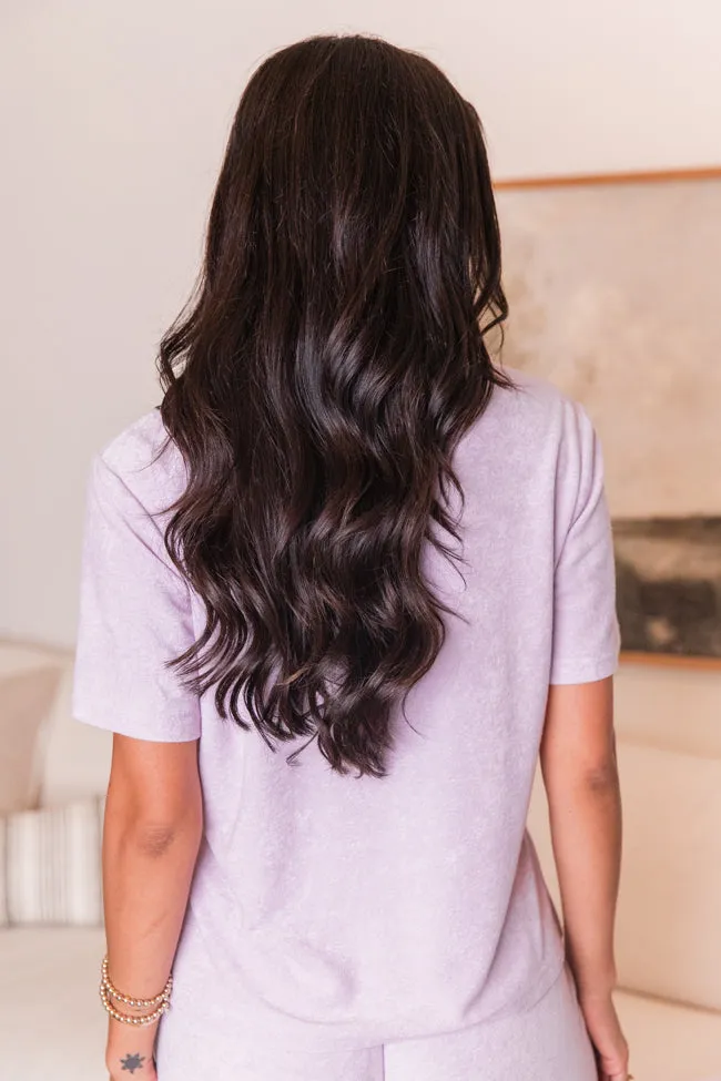 Never Looking Back Lilac Terry Lounge Tee FINAL SALE
