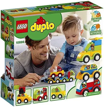 New LEGO DUPLO My First Car Creations 10886 Building Blocks (34 Piece) Retails $85 