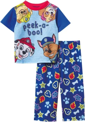Nickelodeon Boys' Paw Patrol | Baby Shark 2-Piece Loose-fit Pajama Set, Soft & Cute for Kids