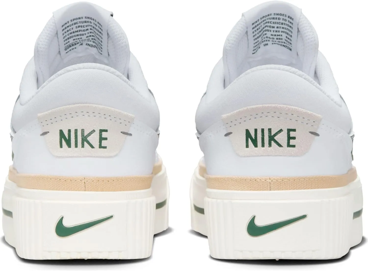 Nike Court Legacy Lift Women's Shoes (DM7590-107, White/Sail/Sesame/Fir)