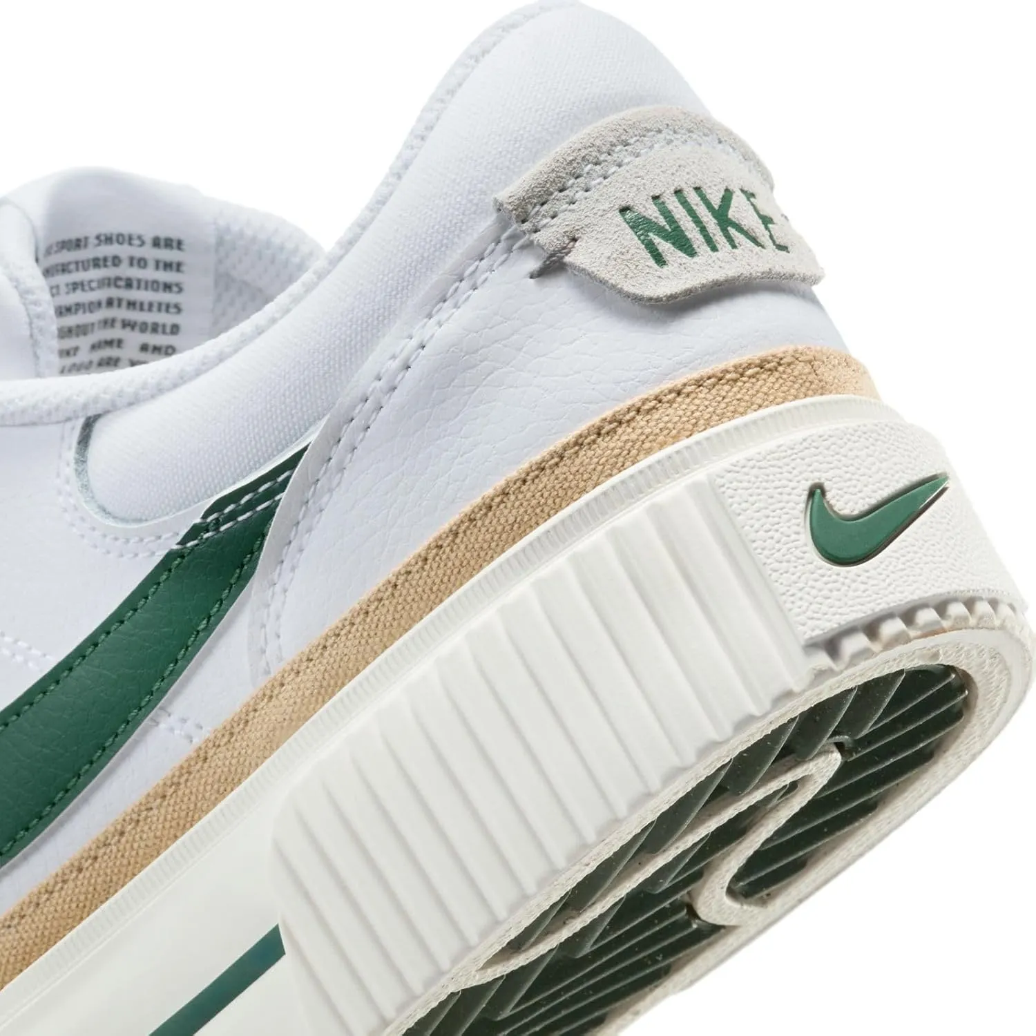 Nike Court Legacy Lift Women's Shoes (DM7590-107, White/Sail/Sesame/Fir)