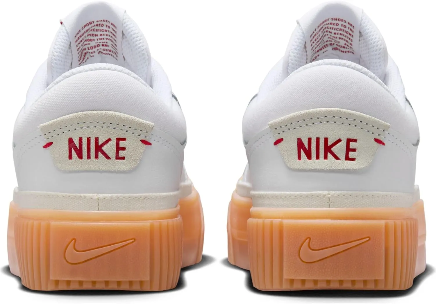 Nike Court Legacy Lift Women's Shoes (FV5526-103, White/Gum Yellow/Sail/University Red)