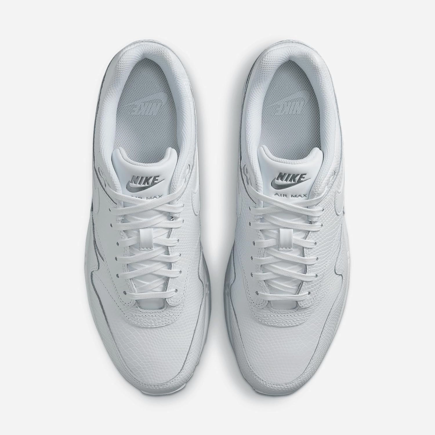 Nike Air Max 1 Premium Men's Shoes (HV1211-100, White/White/Pure Platinum/White)