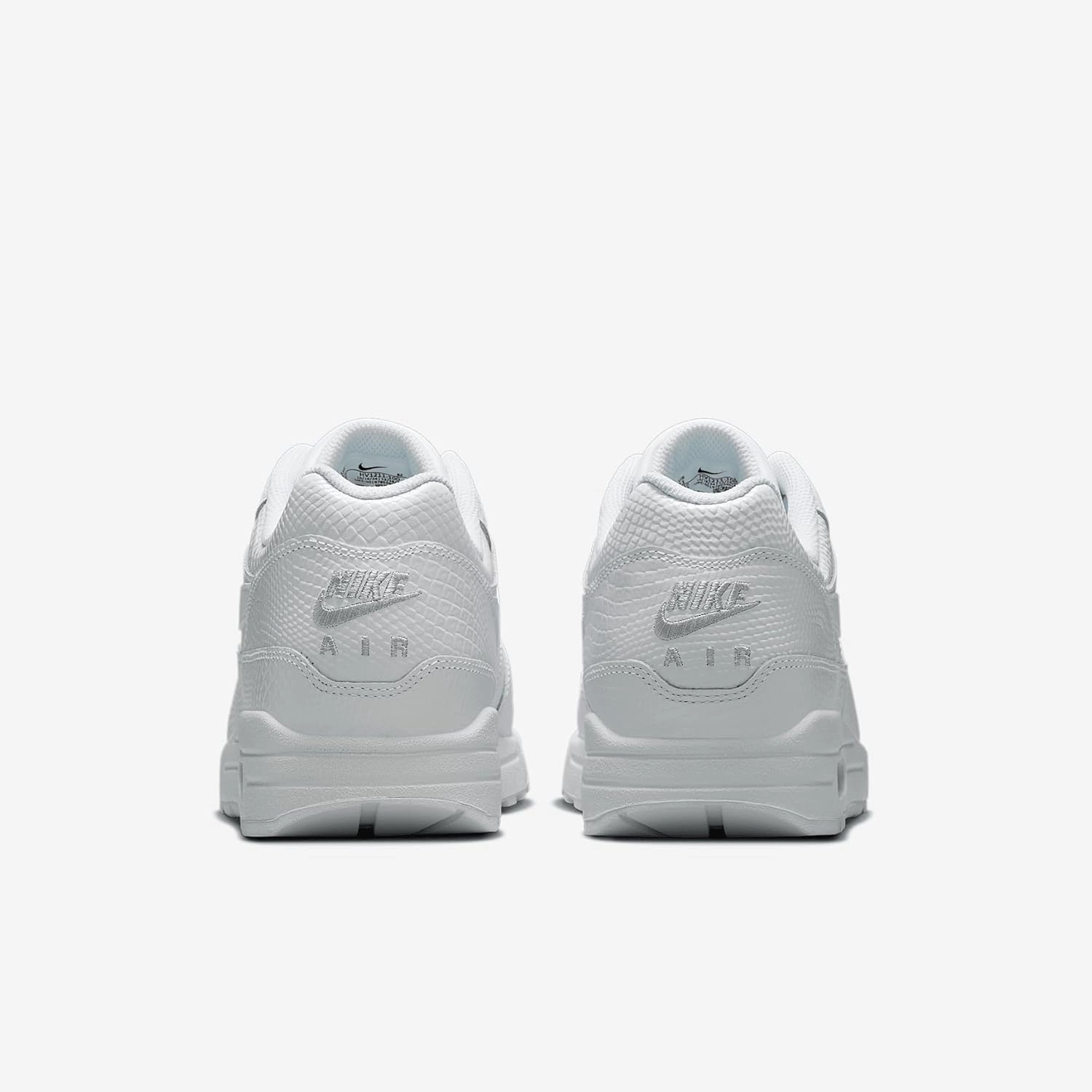 Nike Air Max 1 Premium Men's Shoes (HV1211-100, White/White/Pure Platinum/White)