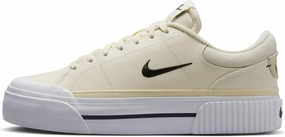 Nike Court Legacy Lift Women's Shoes (FV5526-101, Pale Ivory/Muslin/White/Black) Size 11.5