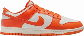Nike Dunk Low Retro Mens Lifestyle Shoes (Pale Ivory/Safety Orange) (HF5441-106, Beige/Orange)