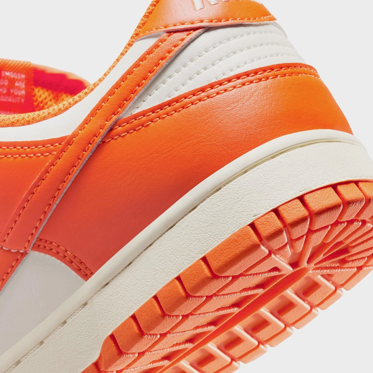 Nike Dunk Low Retro Mens Lifestyle Shoes (Pale Ivory/Safety Orange) (HF5441-106, Beige/Orange)